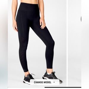 Fabletics NWT Sync High-Waisted Perforated 7/8 Leggings